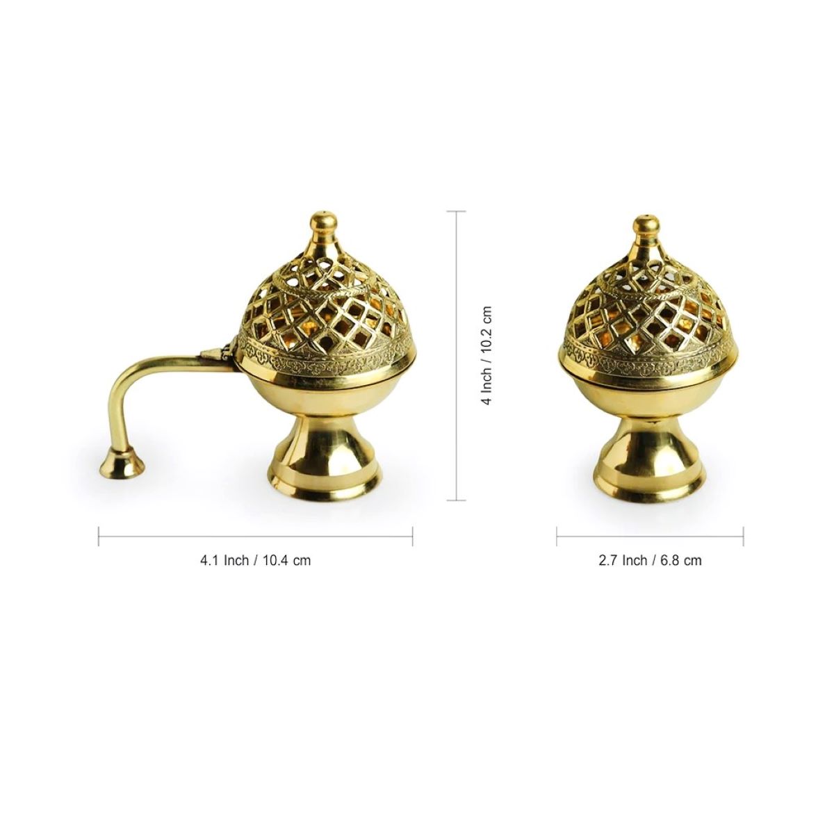 Handcrafted Brass Incense Holder