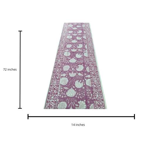 Cotton Block Printing Table Runner