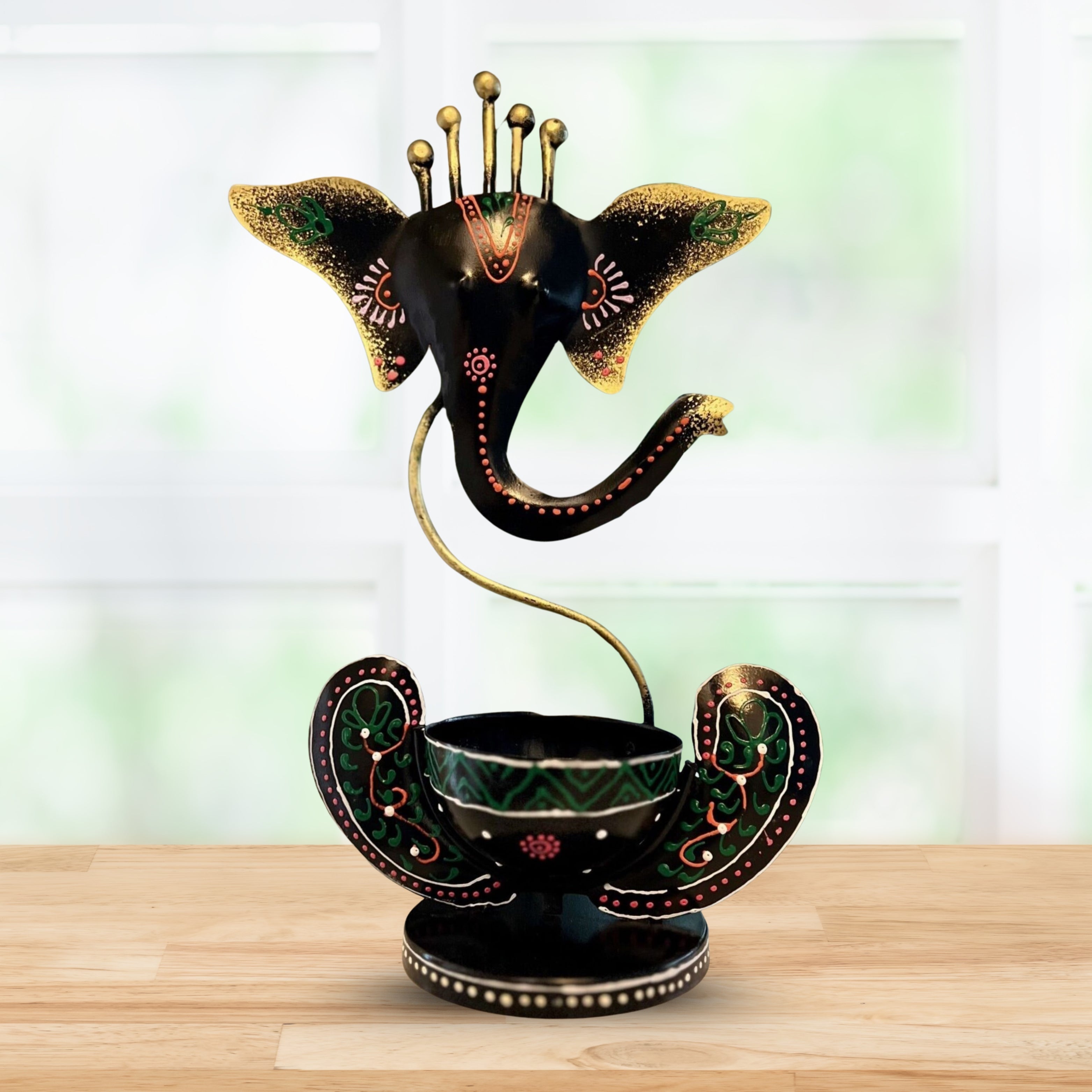 Elephant Tealight & Incense Stand