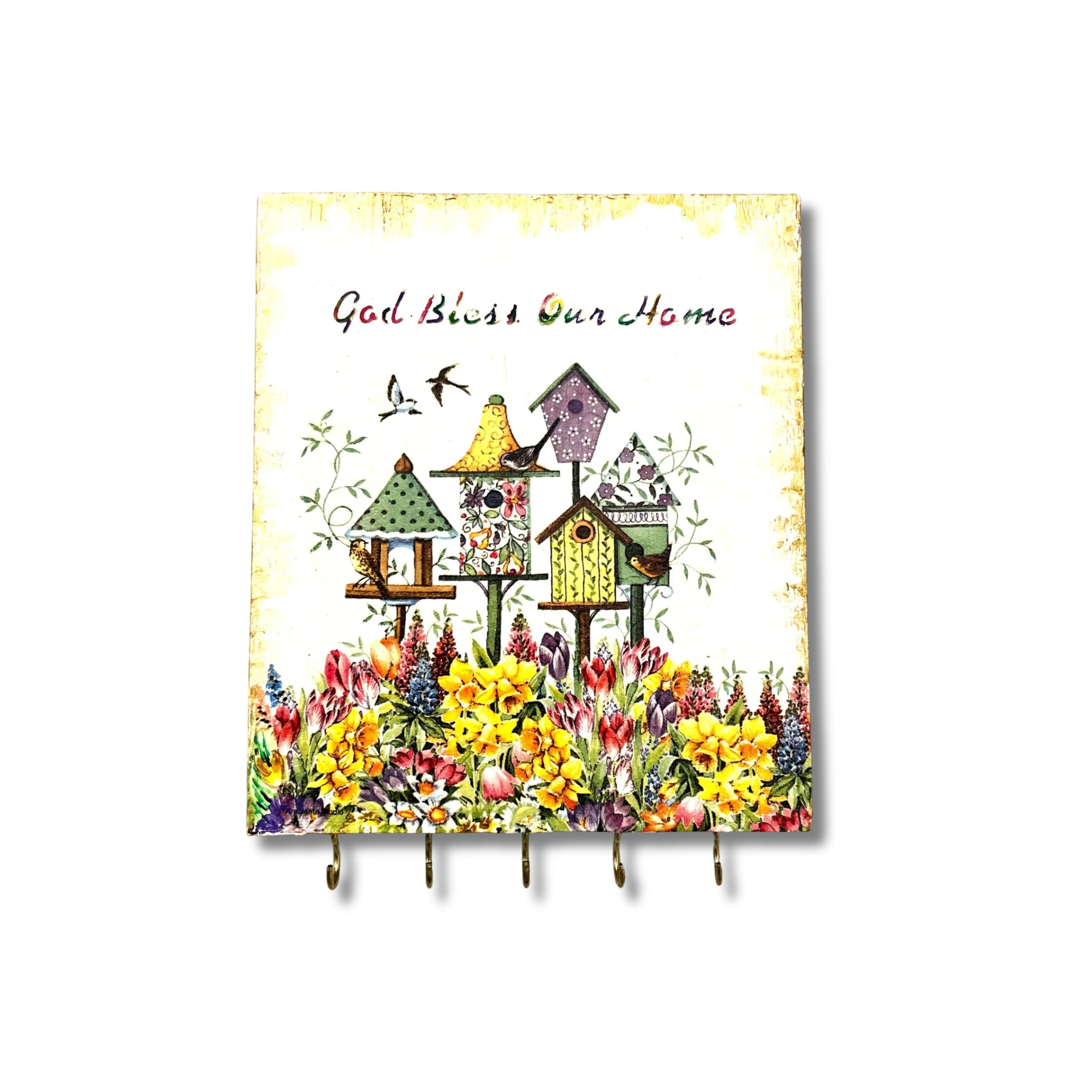 Handmade wooden keychain holder