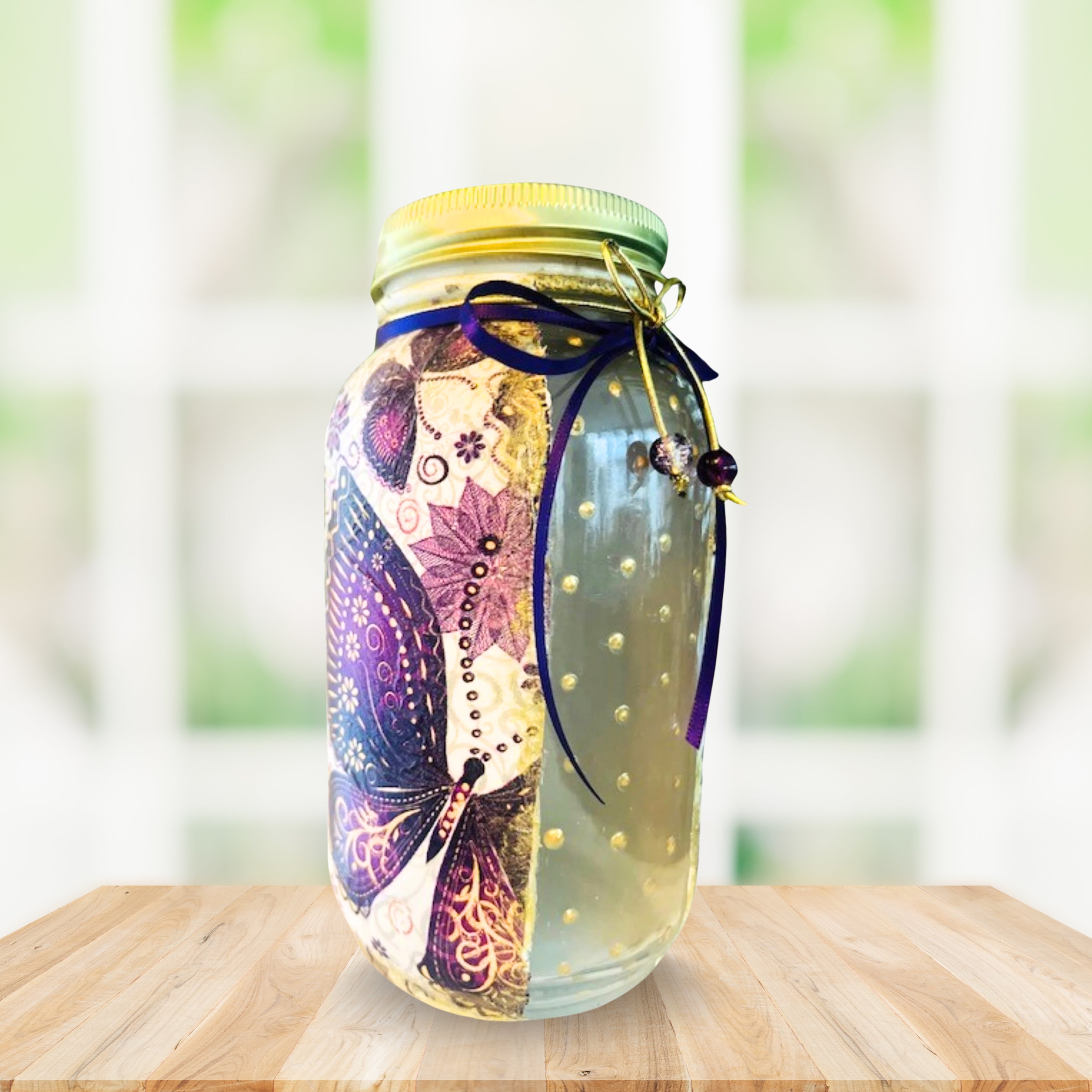 Decorative 32 Oz Mason Jar – Handcrafted Jar for Kitchen & Decor
