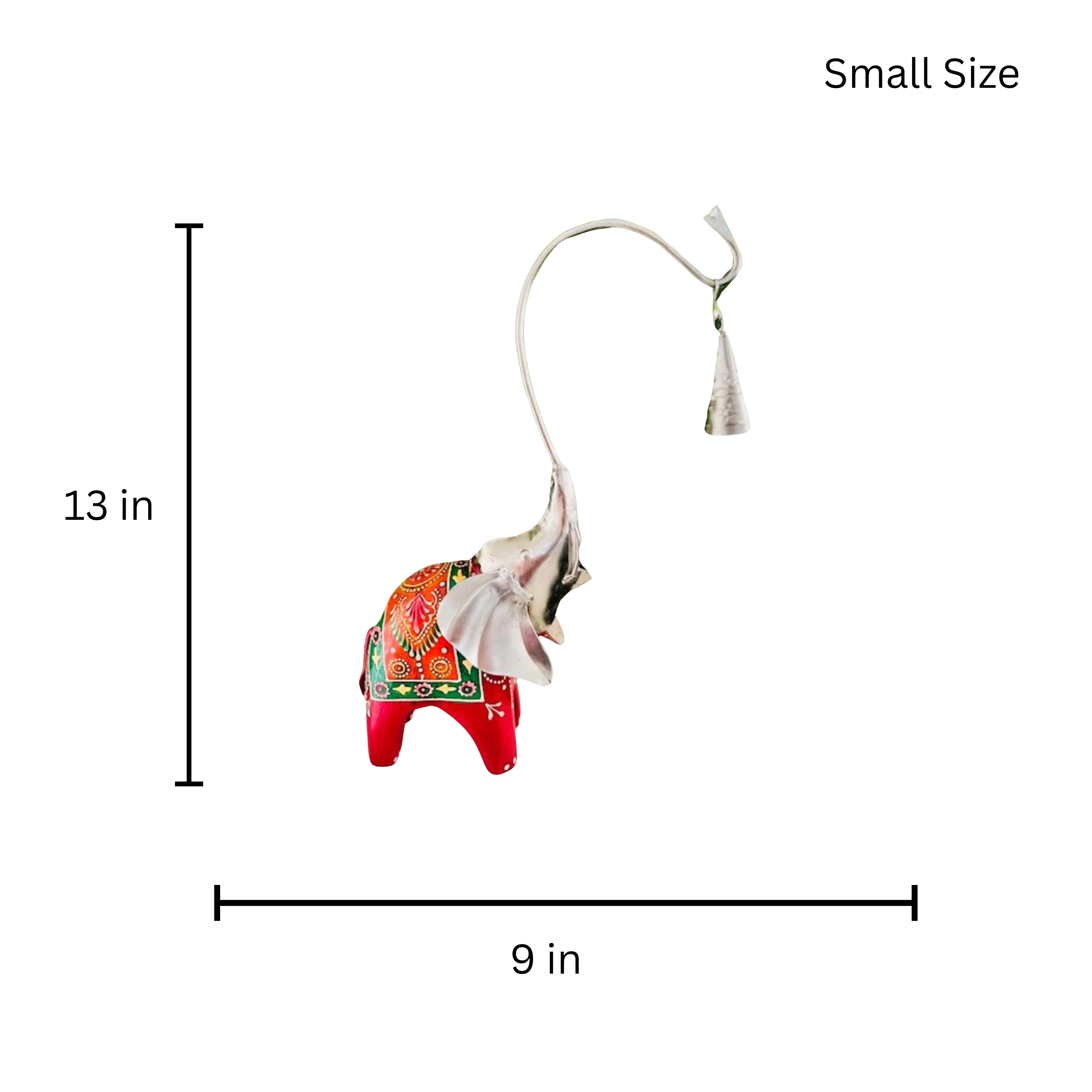 Wooden elephant decor ( set of 2)
