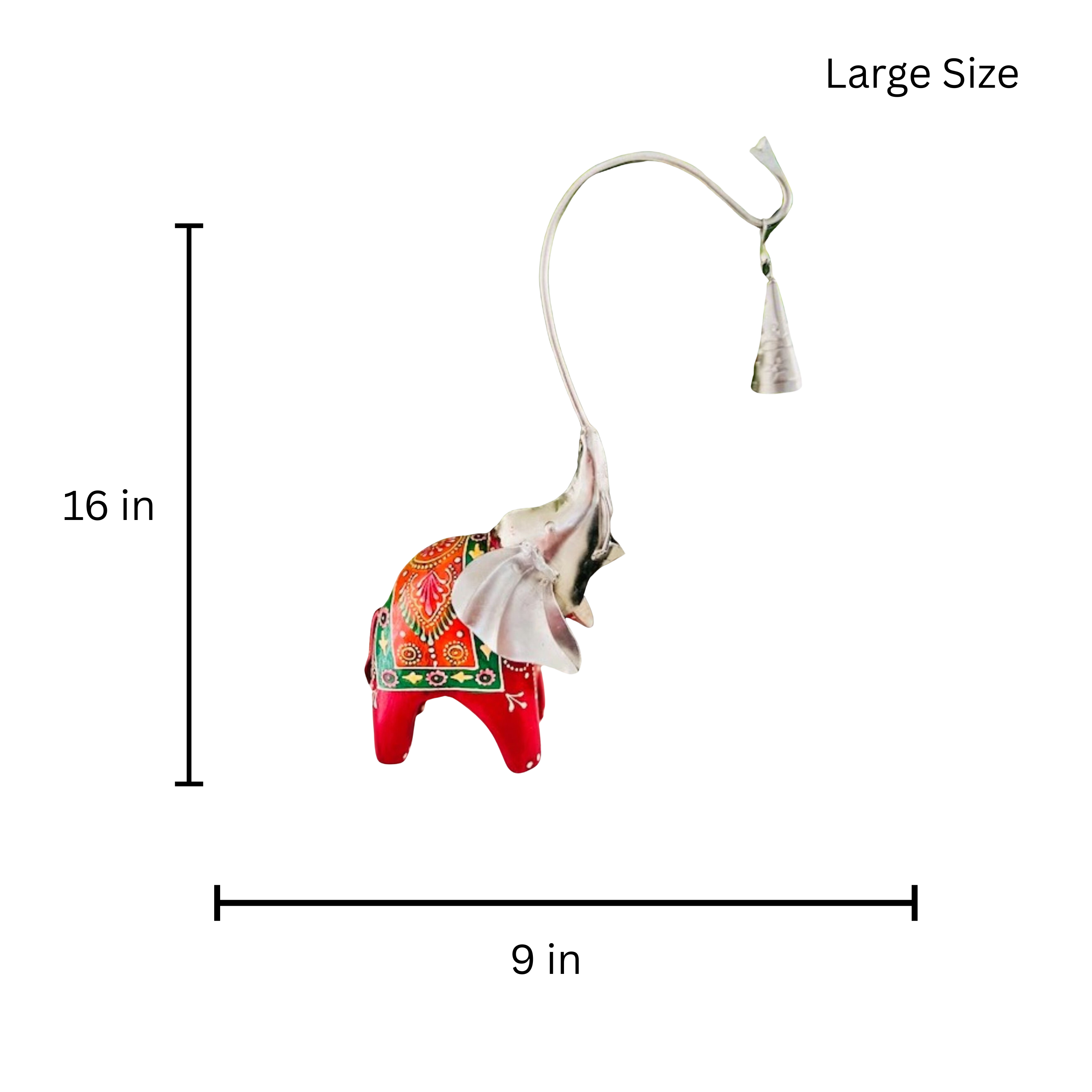 Wooden elephant decor ( set of 2)