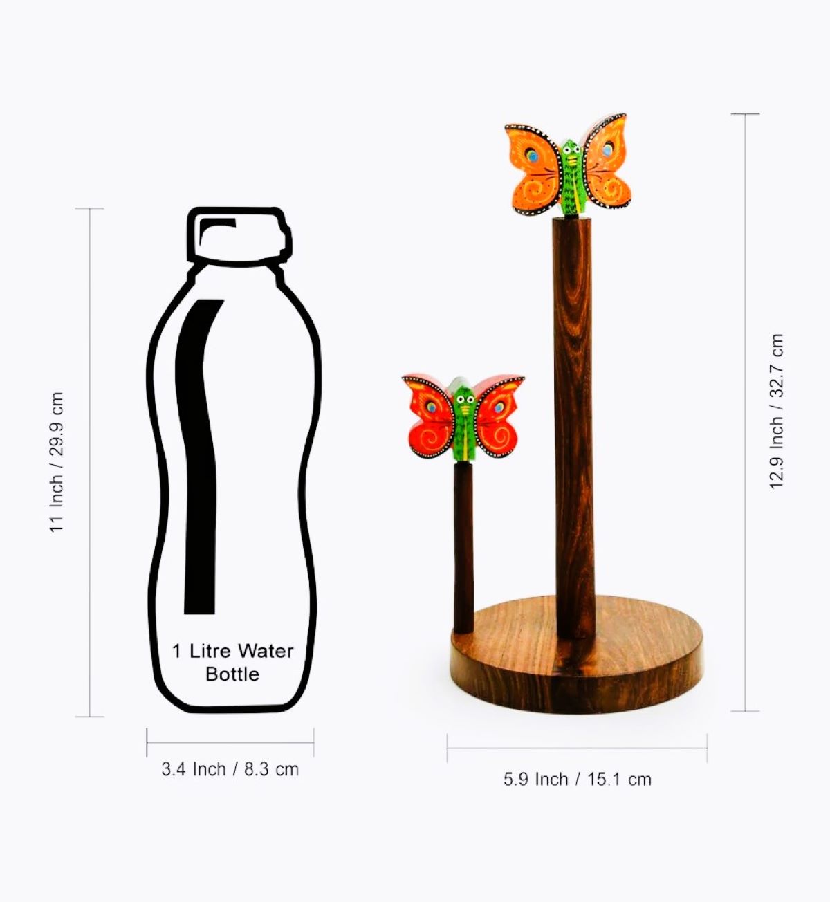 Handcrafted Wooden Kitchen Napkin Holder