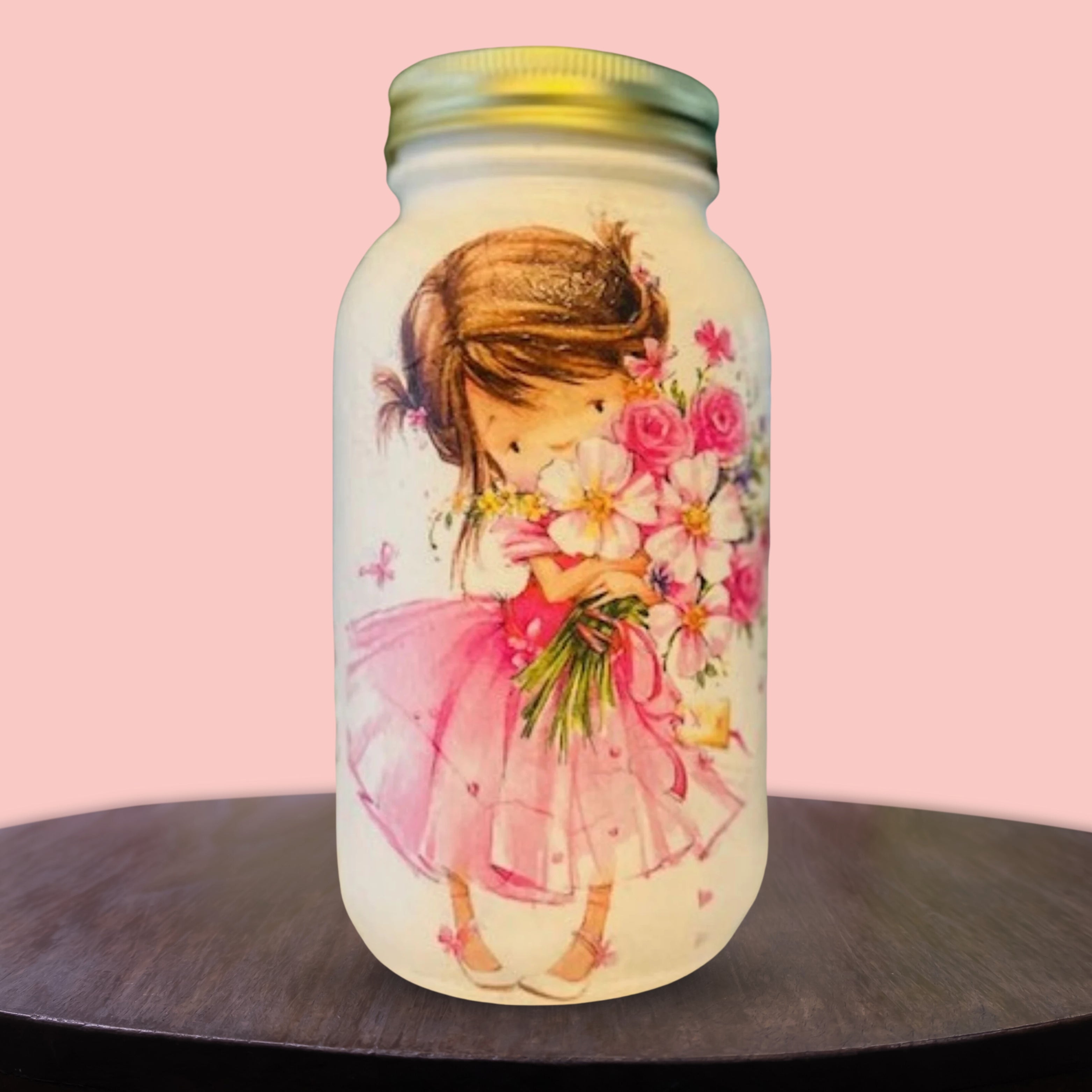 Handcrafted 32 Oz Mason Jar – Rustic Glass Jar for Home Decor