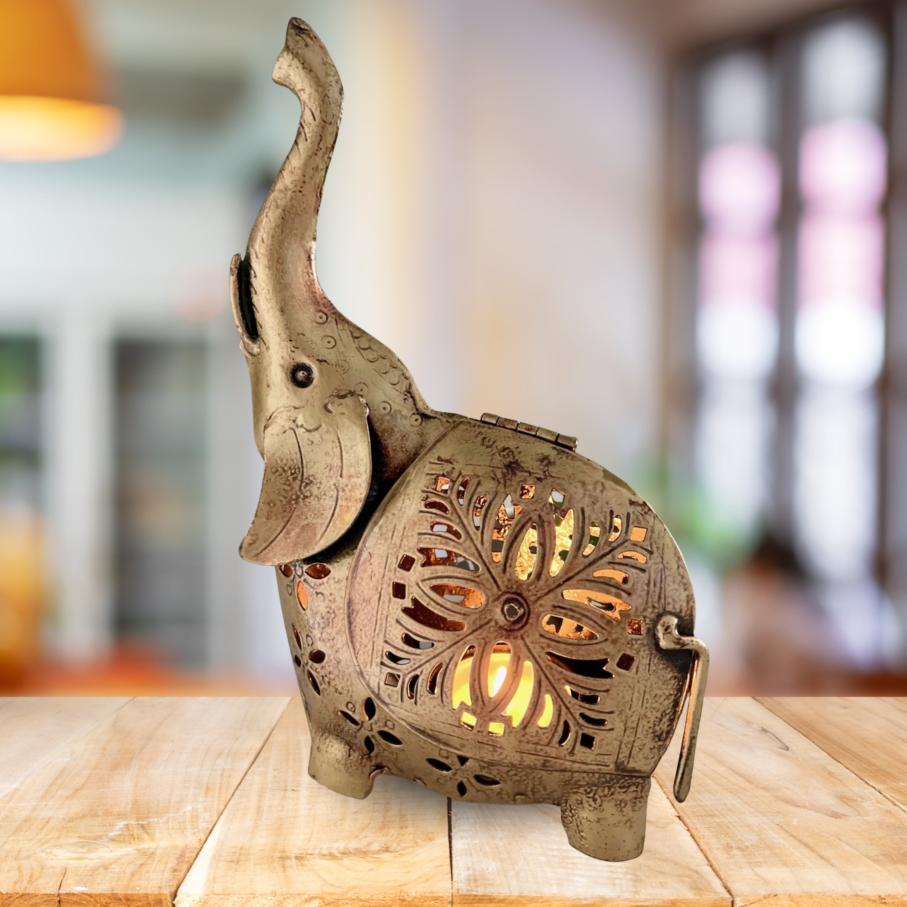 Elephant tealight and incense holder
