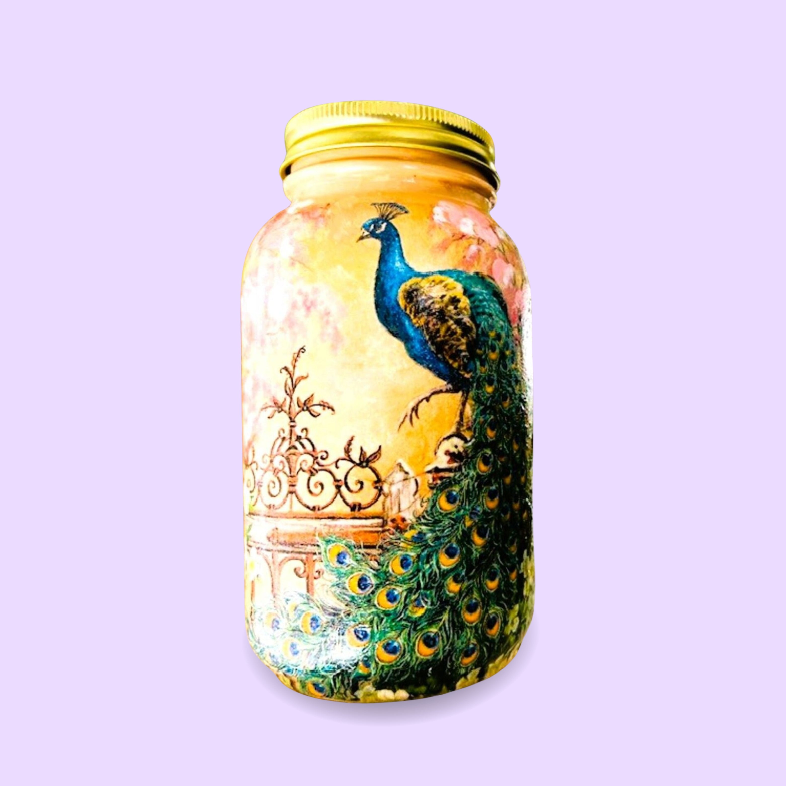 Customizable 32 Oz Mason Jar – Handmade Rustic Jar for Weddings & Parties