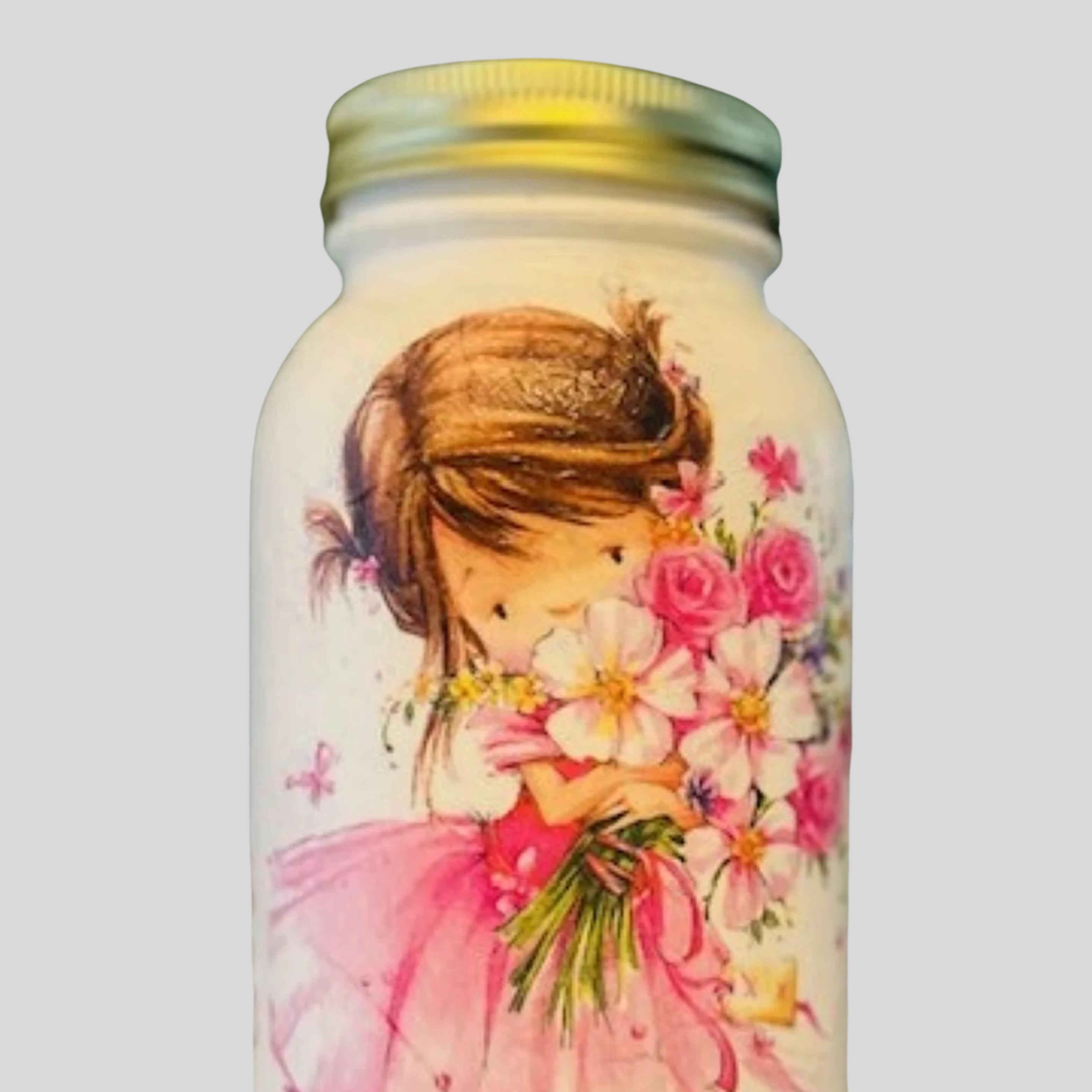 Handcrafted 32 Oz Mason Jar – Rustic Glass Jar for Home Decor