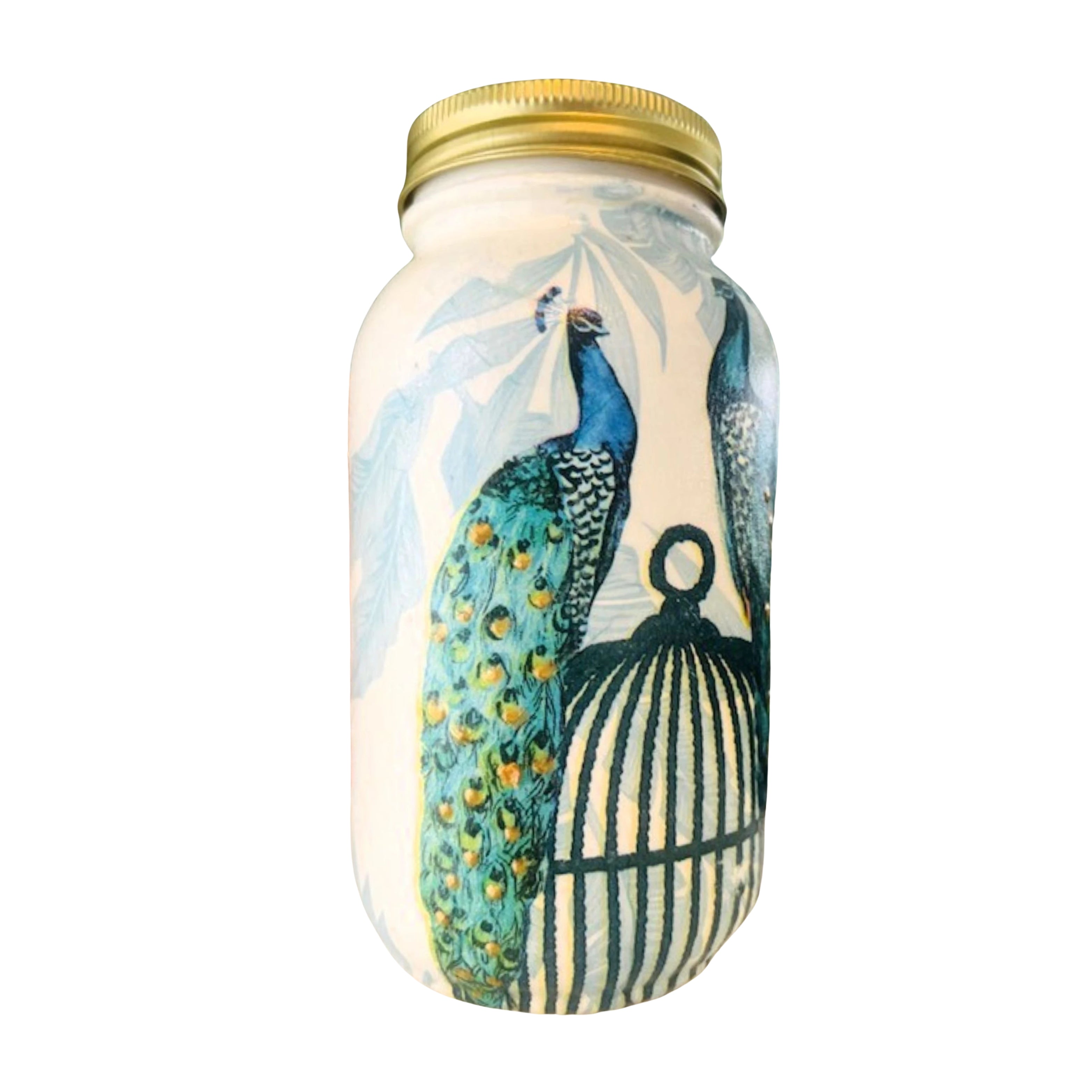 Personalized 32 Oz Mason Jar with Lid – Handcrafted Kitchen Storage Jar