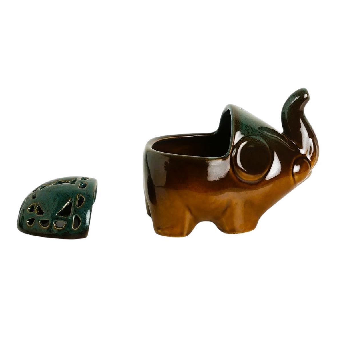Mini Ceramic Elephant Tea Light Holder