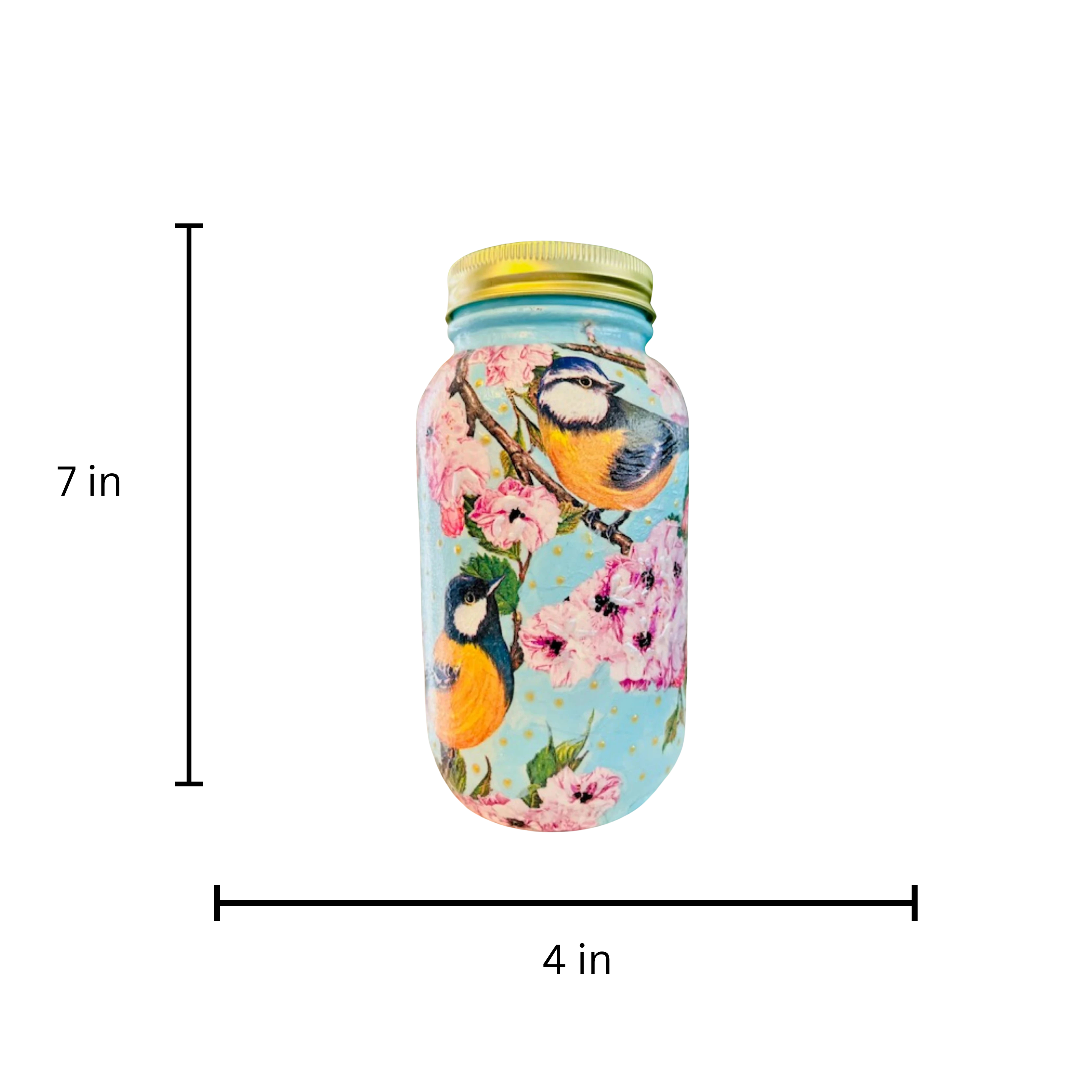 Decorative 32 Oz Mason Jar – Handcrafted Jar for Kitchen & Decor