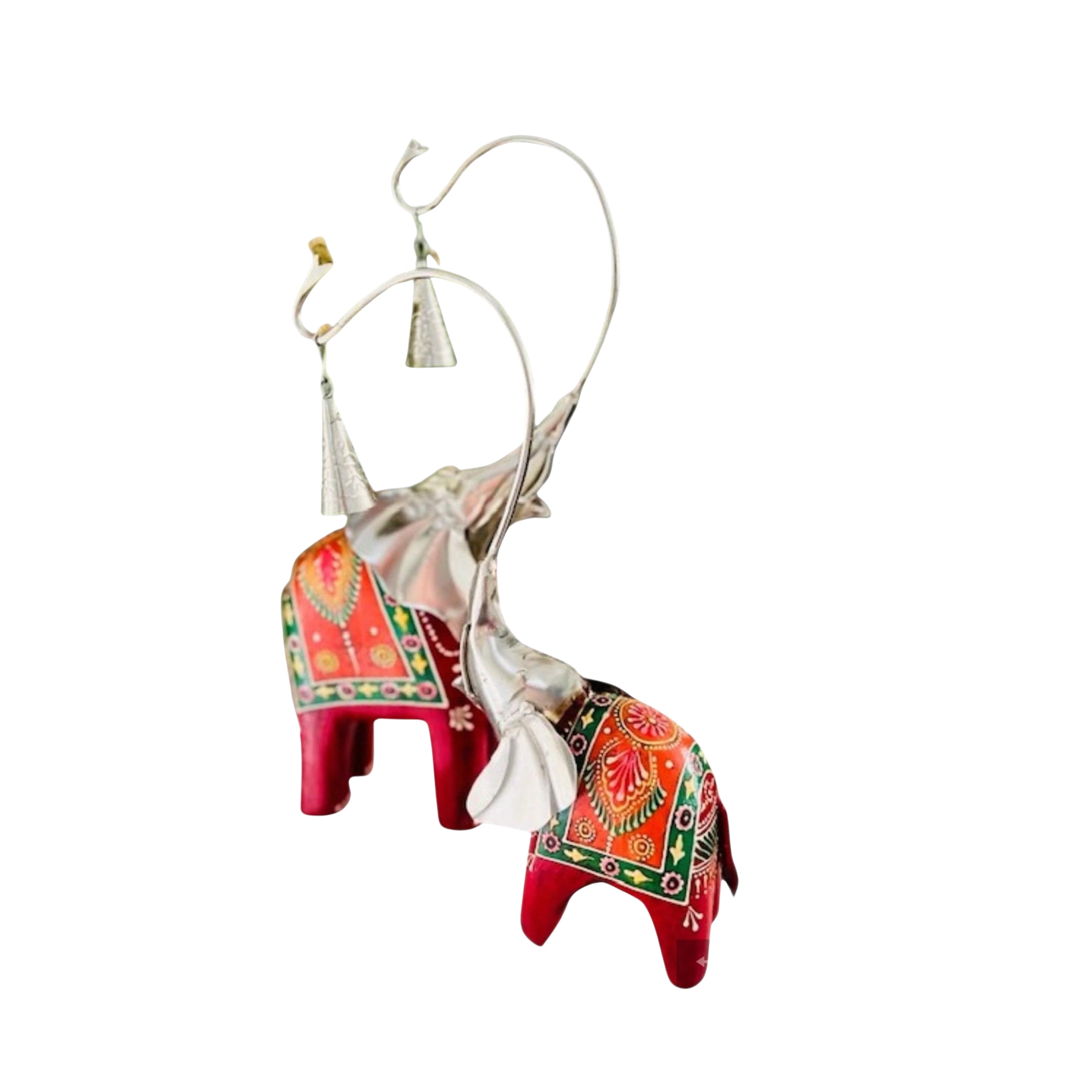 Wooden elephant decor ( set of 2)