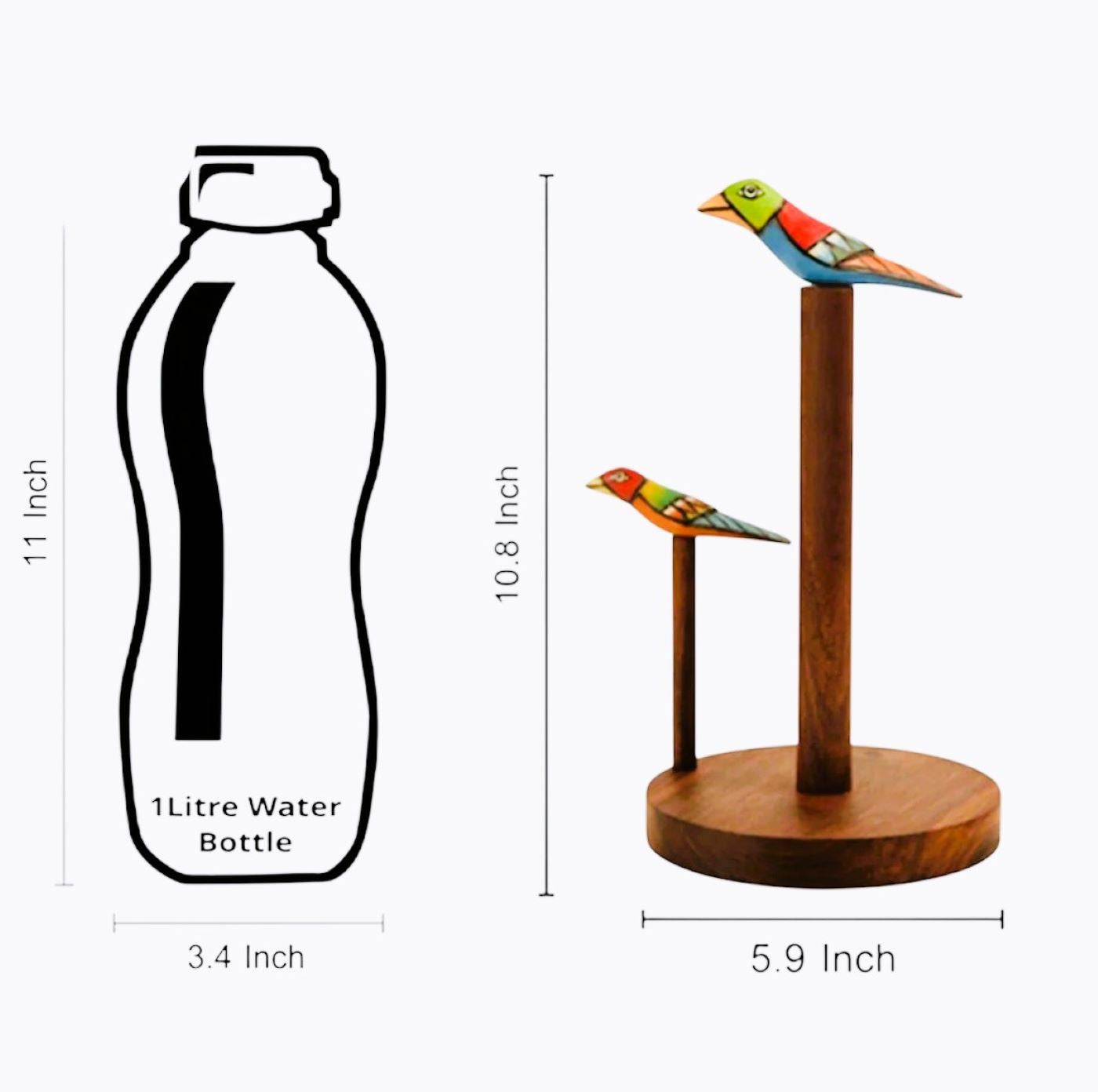 Handcrafted Wooden Kitchen Napkin Holder