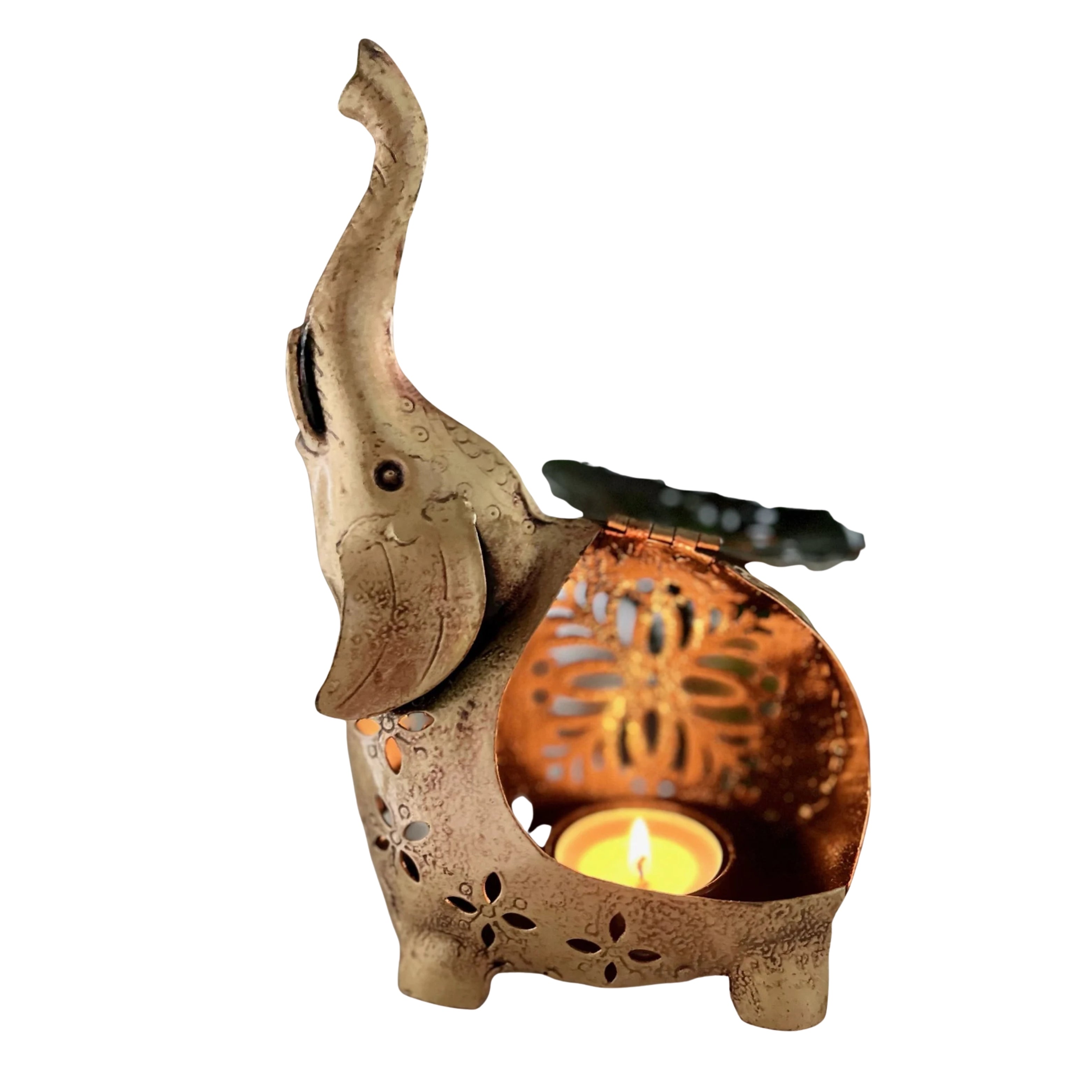 Elephant tealight and incense holder