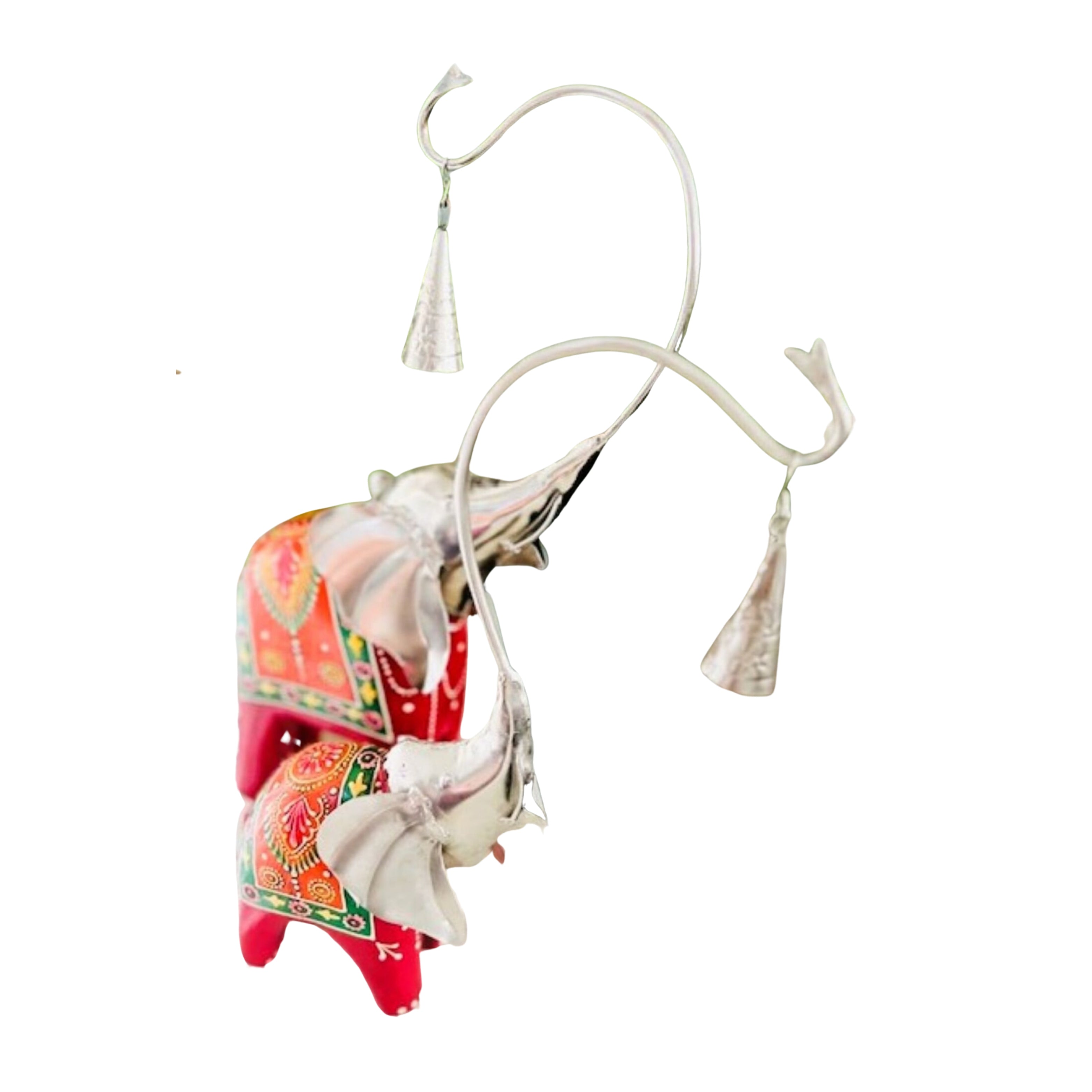 Wooden elephant decor ( set of 2)
