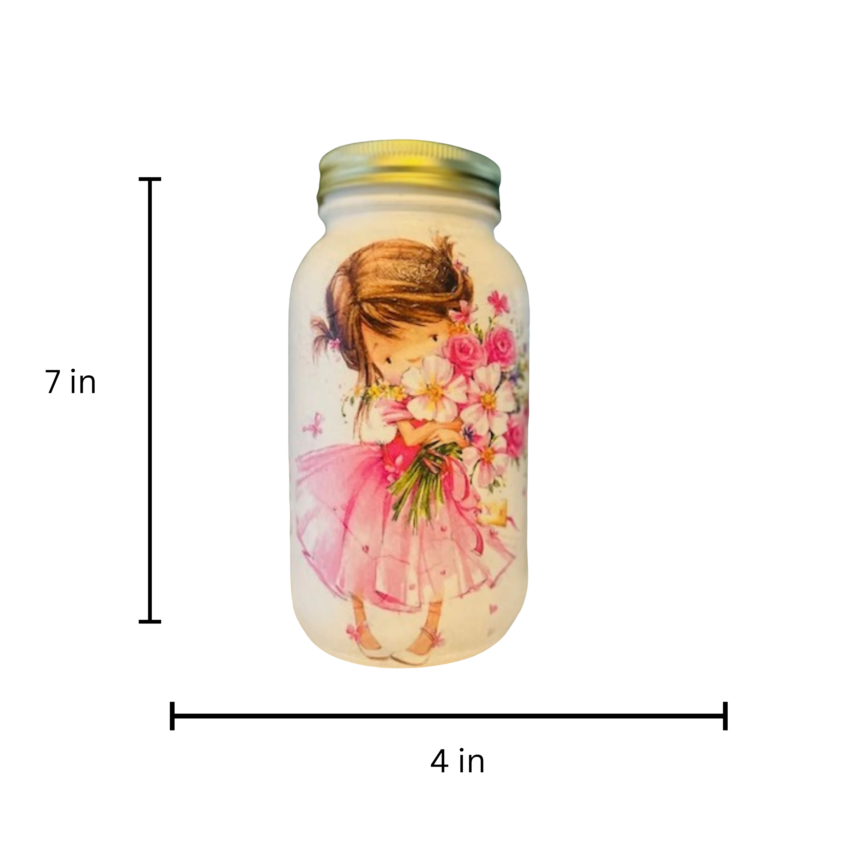 Handcrafted 32 Oz Mason Jar – Rustic Glass Jar for Home Decor