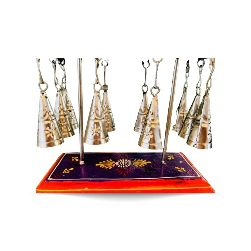 Metal bell elephant decor