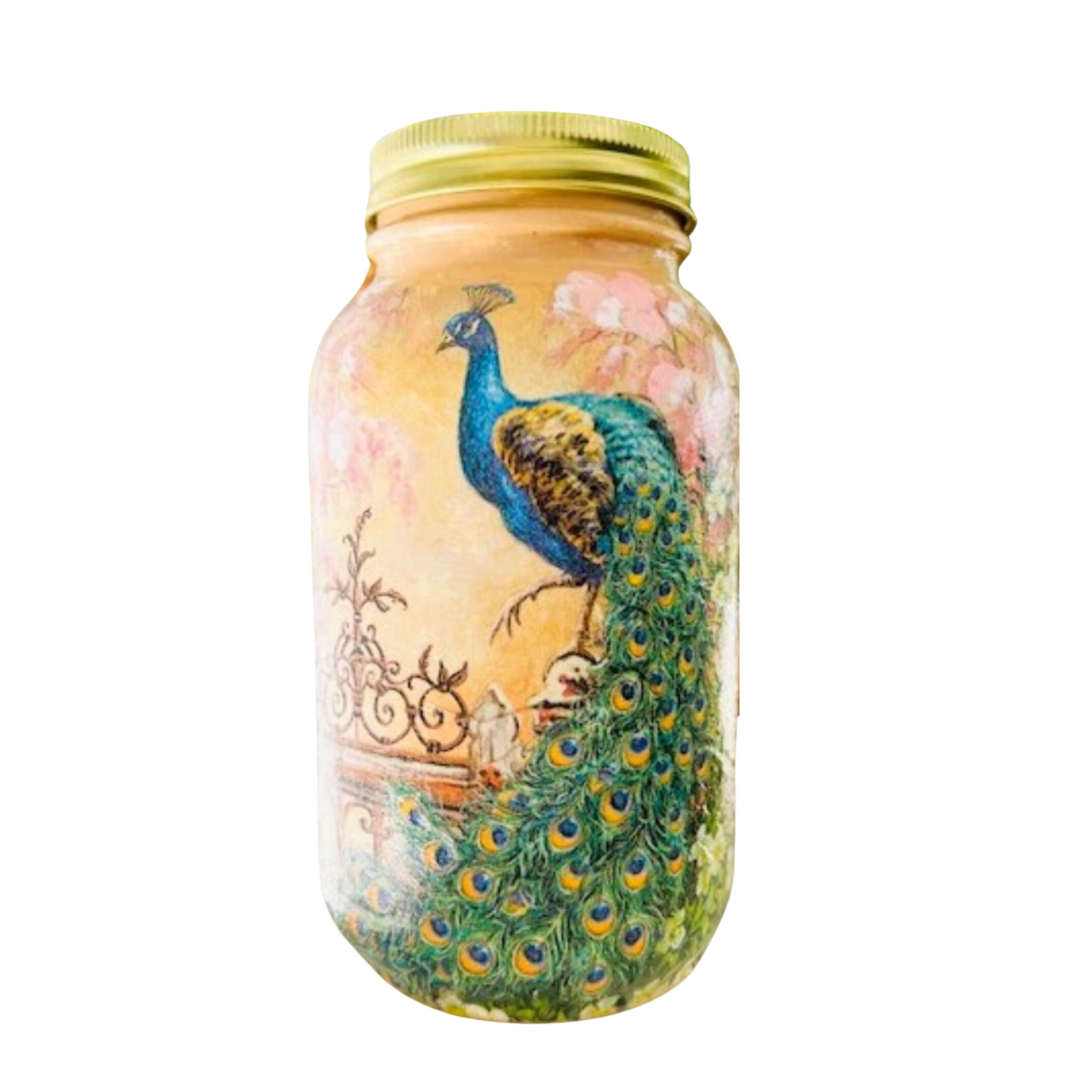 Customizable 32 Oz Mason Jar – Handmade Rustic Jar for Weddings & Parties