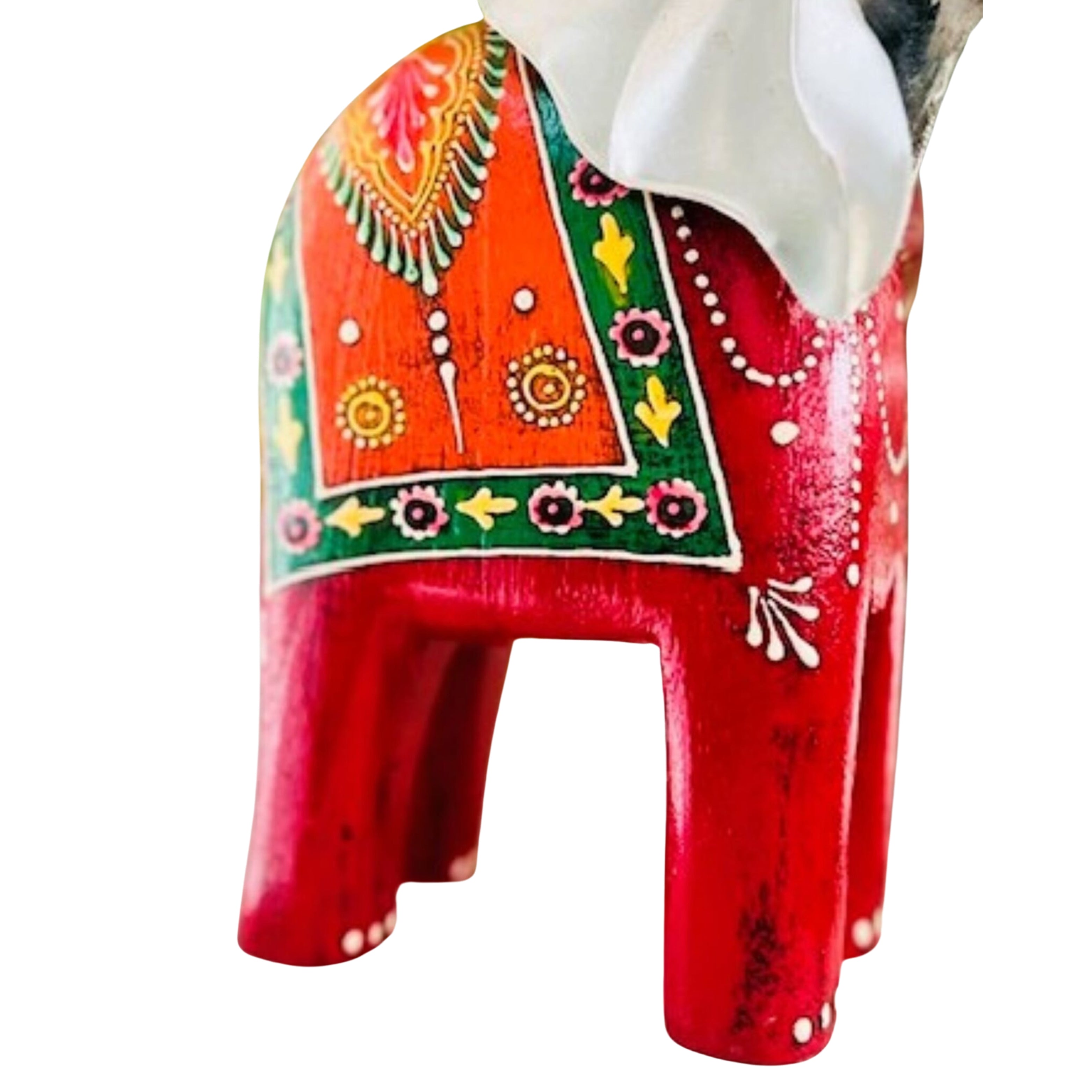 Wooden elephant decor ( set of 2)