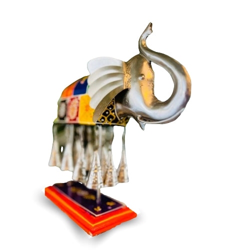 Metal bell elephant decor