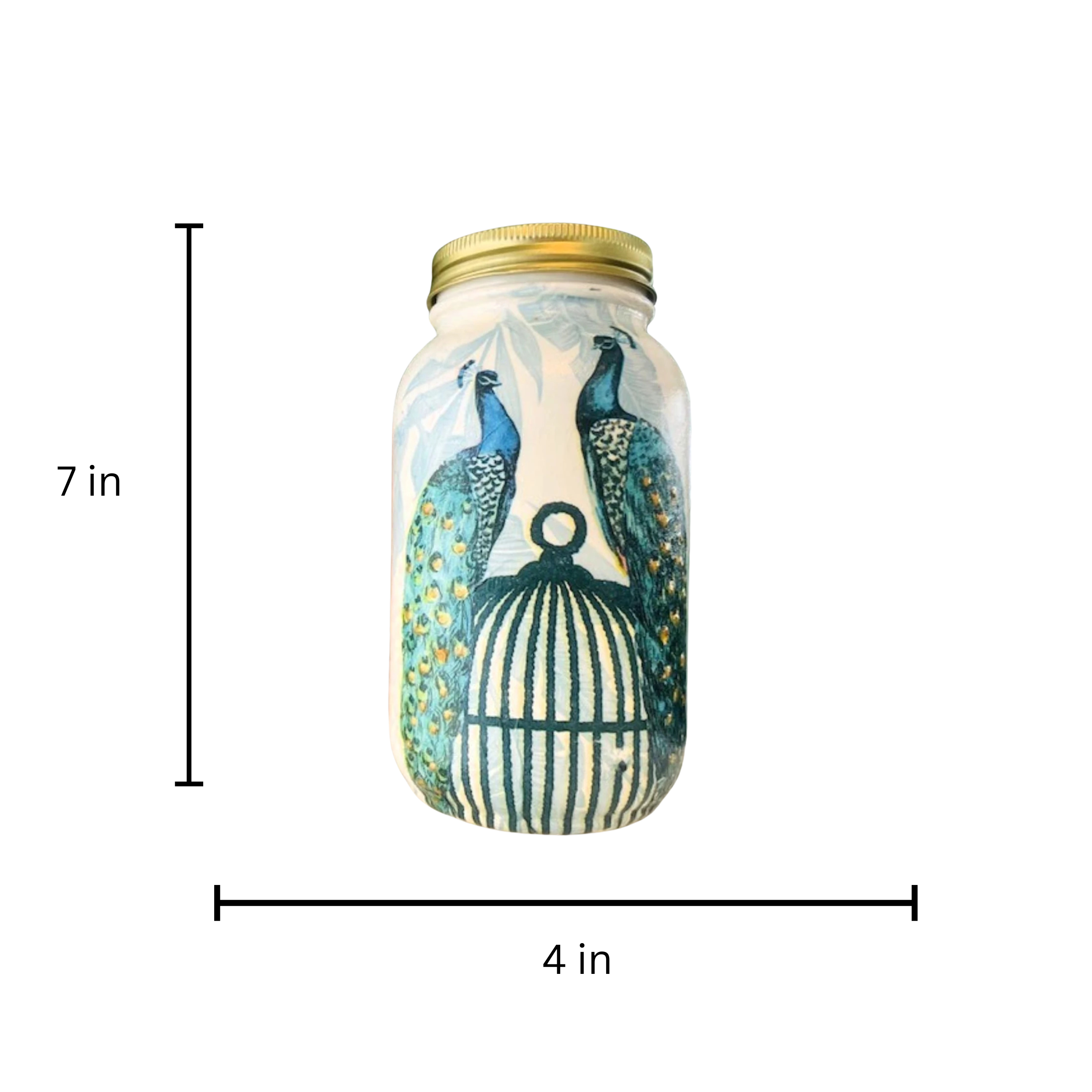 Personalized 32 Oz Mason Jar with Lid – Handcrafted Kitchen Storage Jar