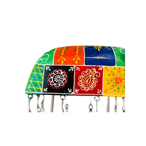 Metal bell elephant decor