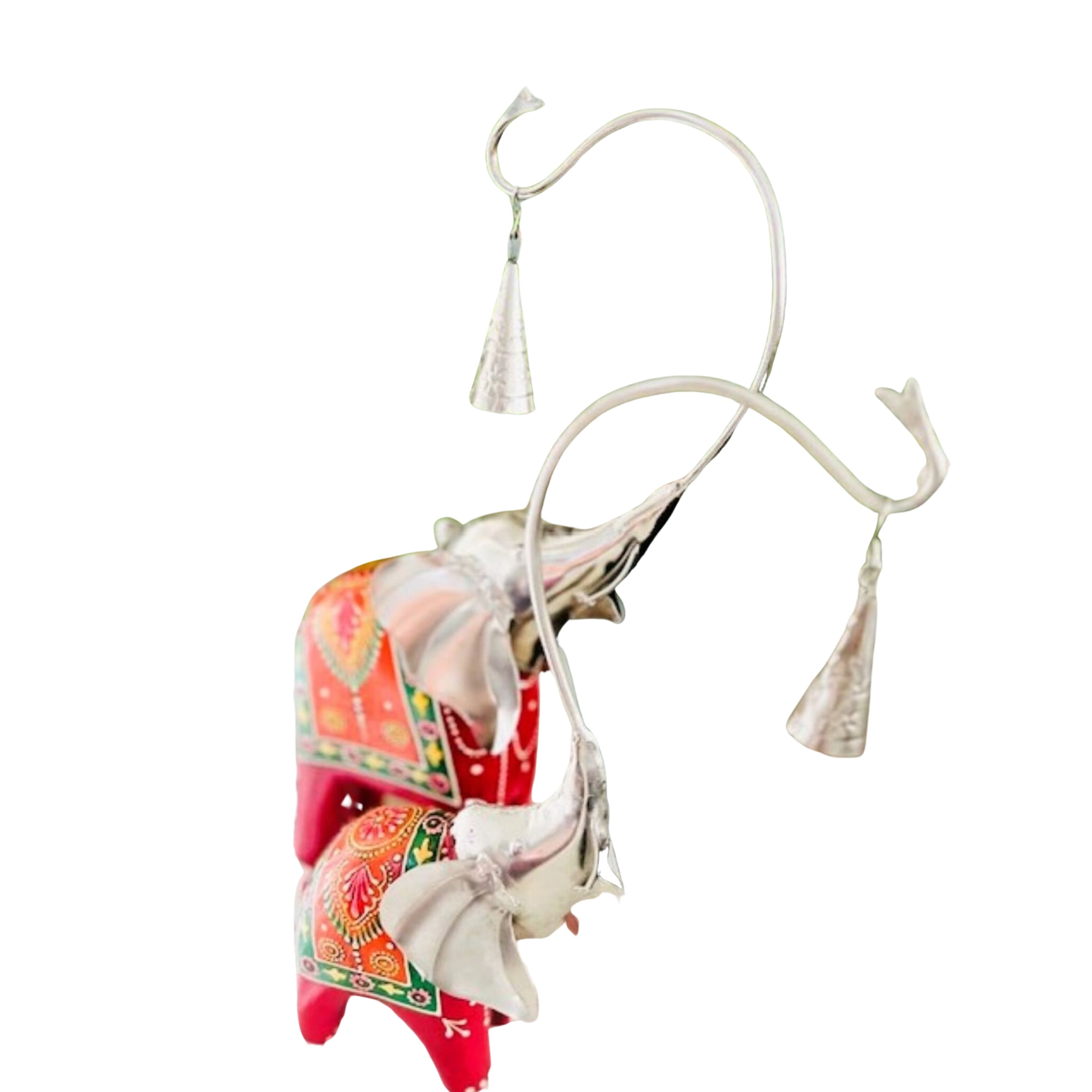 Wooden elephant decor ( set of 2)