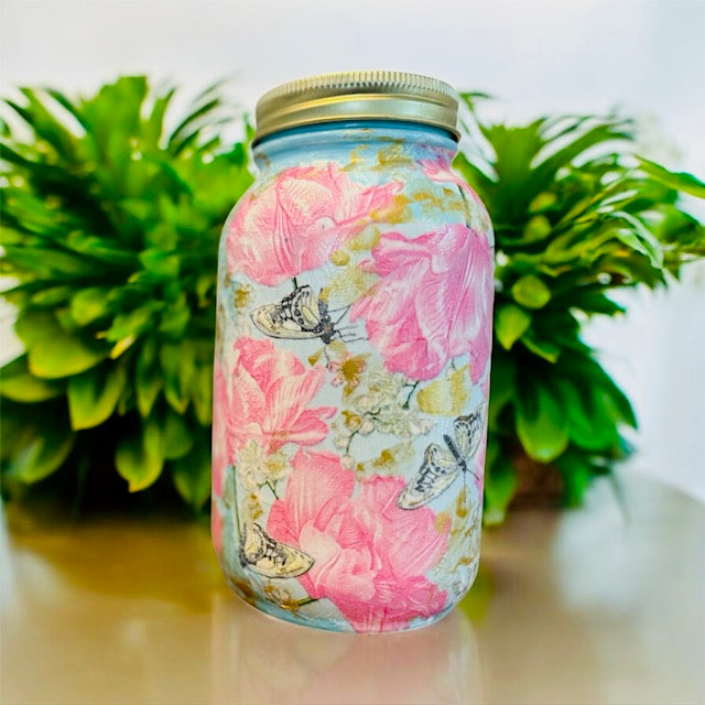 Handcrafted 32 Oz Mason Jar – Rustic Home Decor Accent