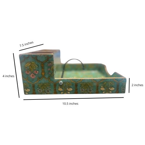 Handcrafted Wooden Cutlery and Napkin Holder