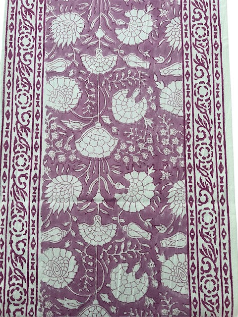 Cotton Block Printing Table Runner
