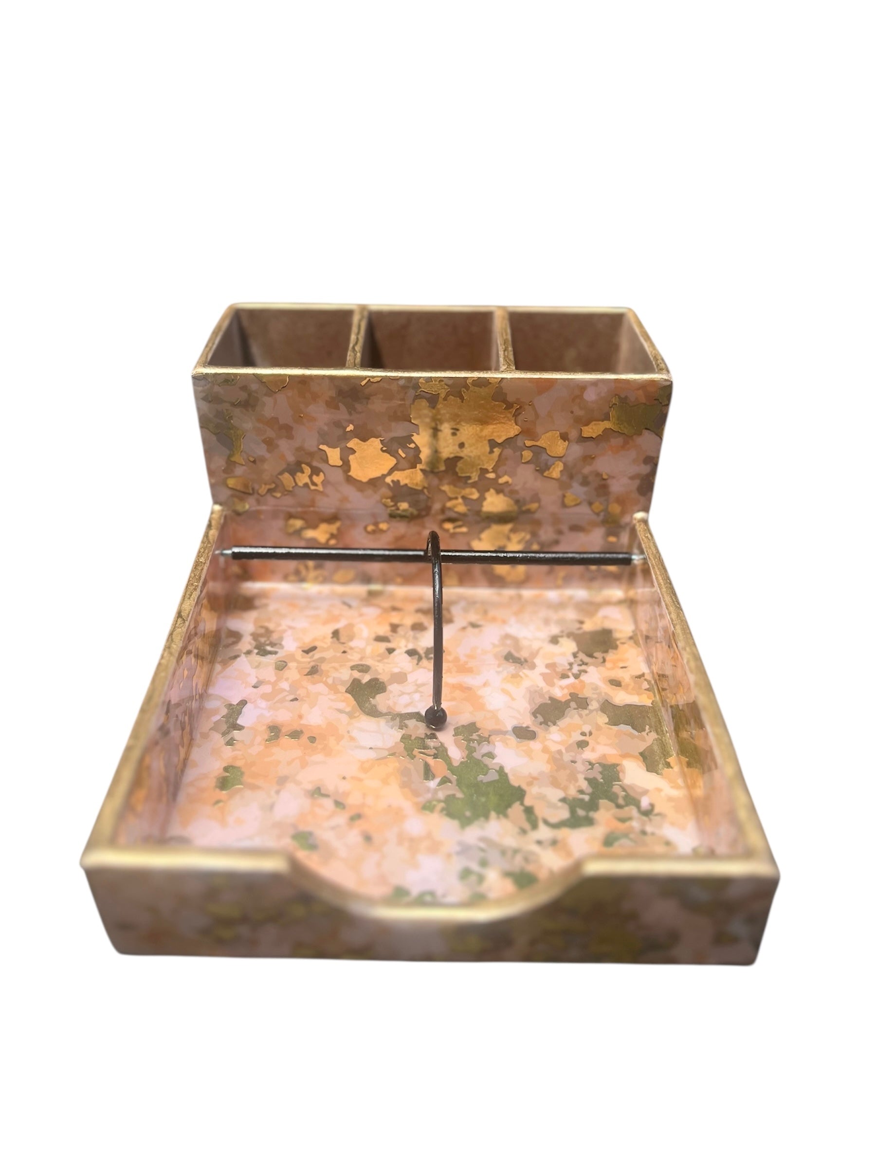 Handcrafted Wooden Cutlery and Napkin Holder