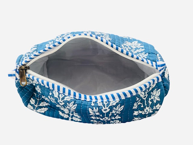 Block printing cotton pouch ( set of 3)