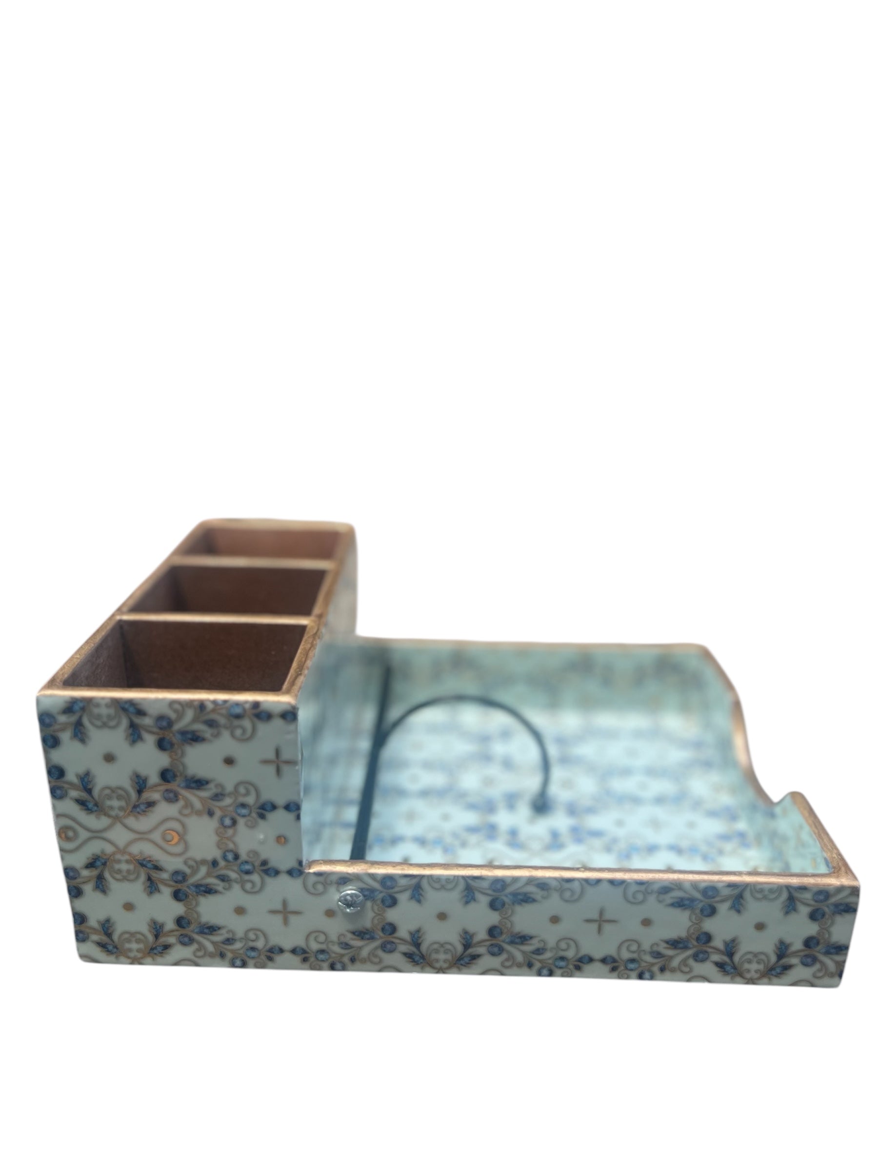 Handcrafted Wooden Cutlery and Napkin Holder