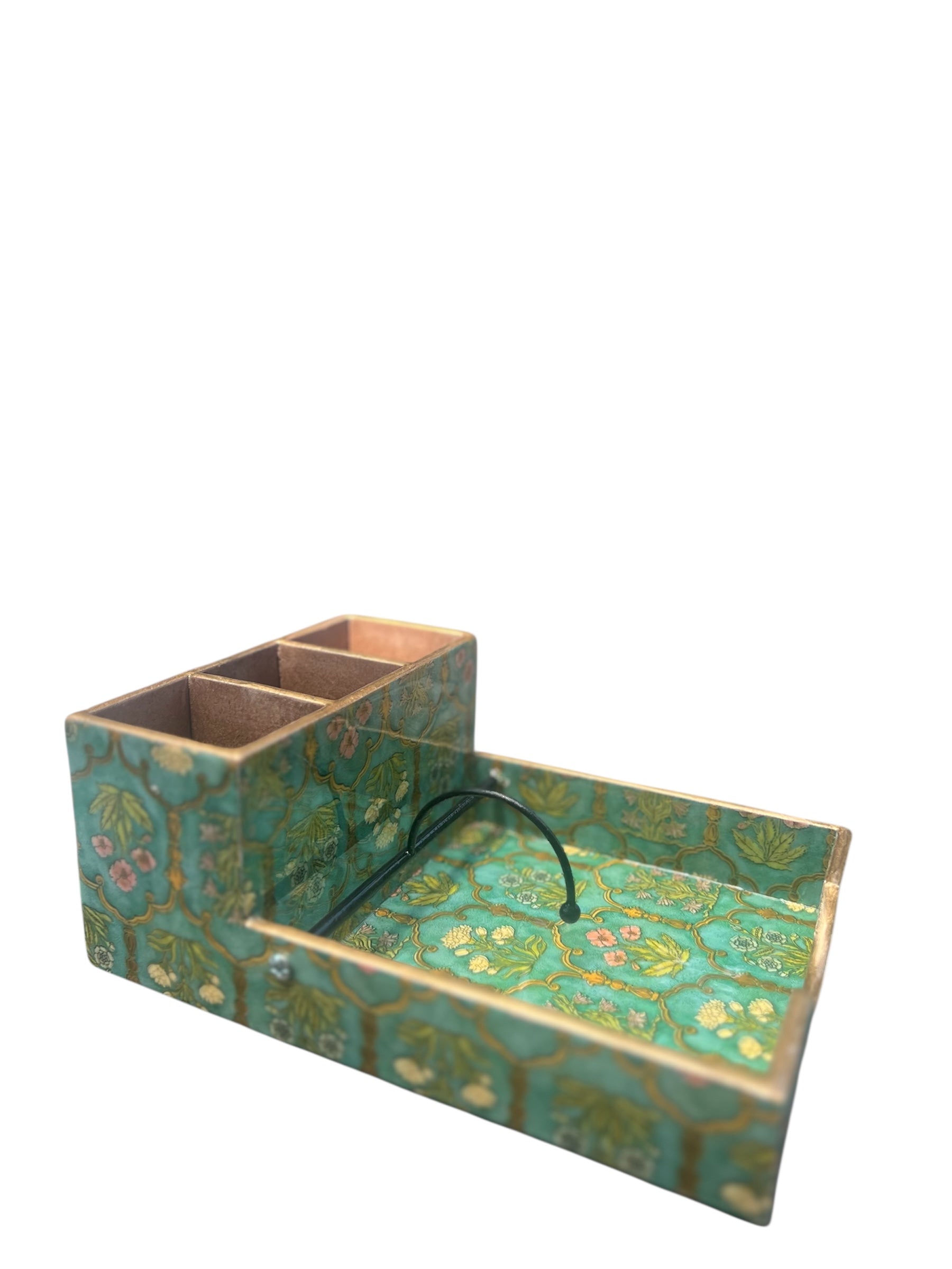Handcrafted Wooden Cutlery and Napkin Holder